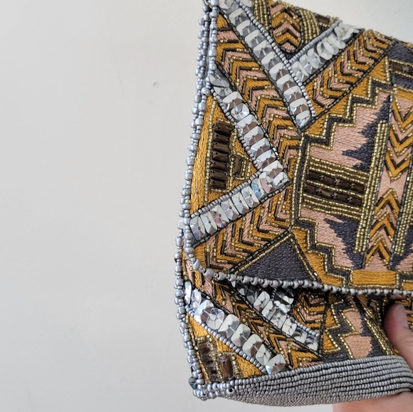 From St Xavier Beaded Crossbody Bag Purse - Picture 5 of 9